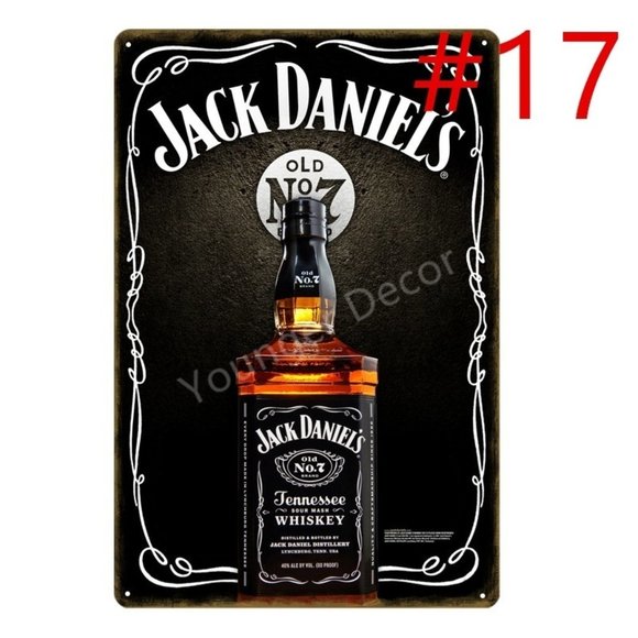 Vintage Whiskey Tin Signs Metal Poster Wall Art - Picture 6 of 8